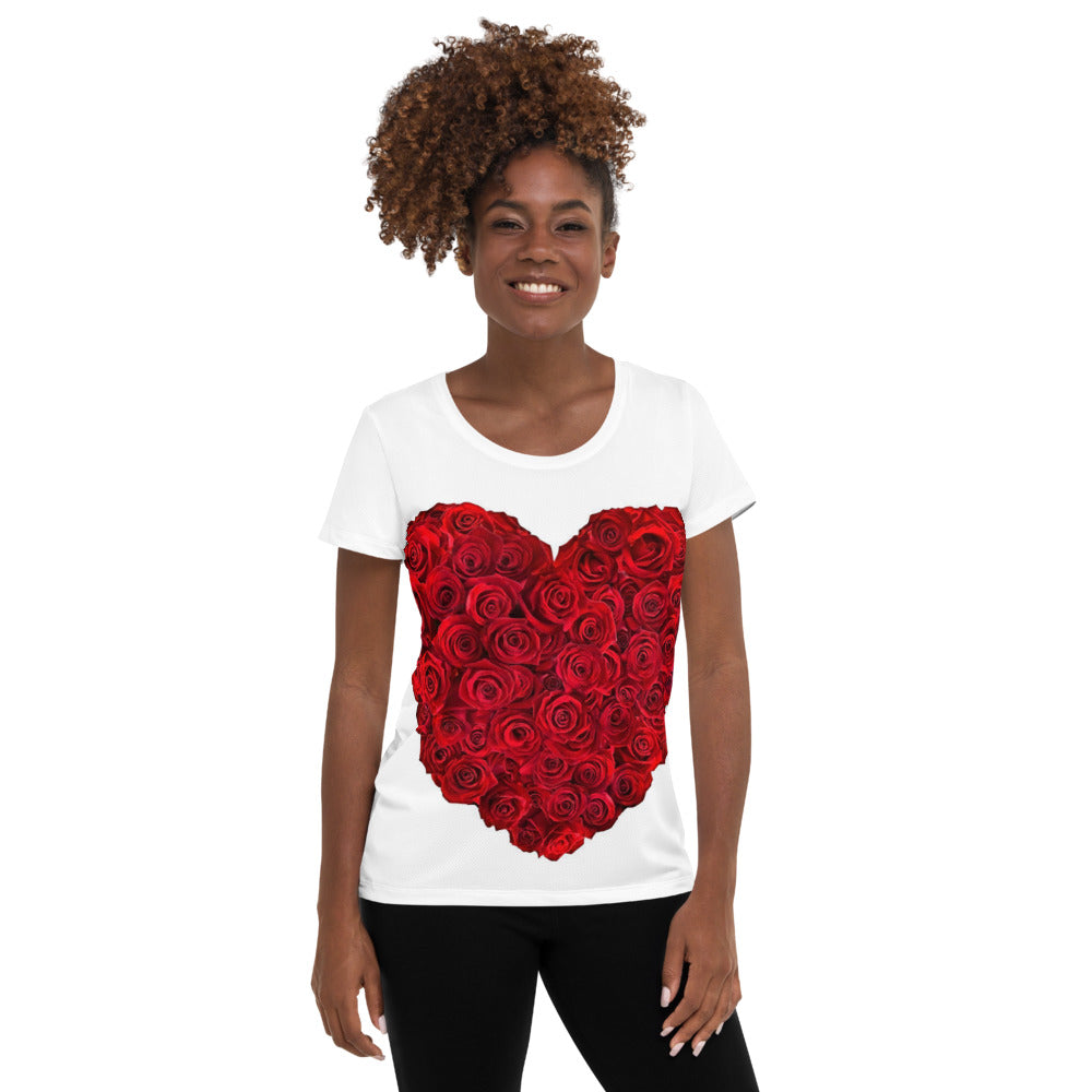 All-Over Print Women's Athletic T-shirt - MWILACO