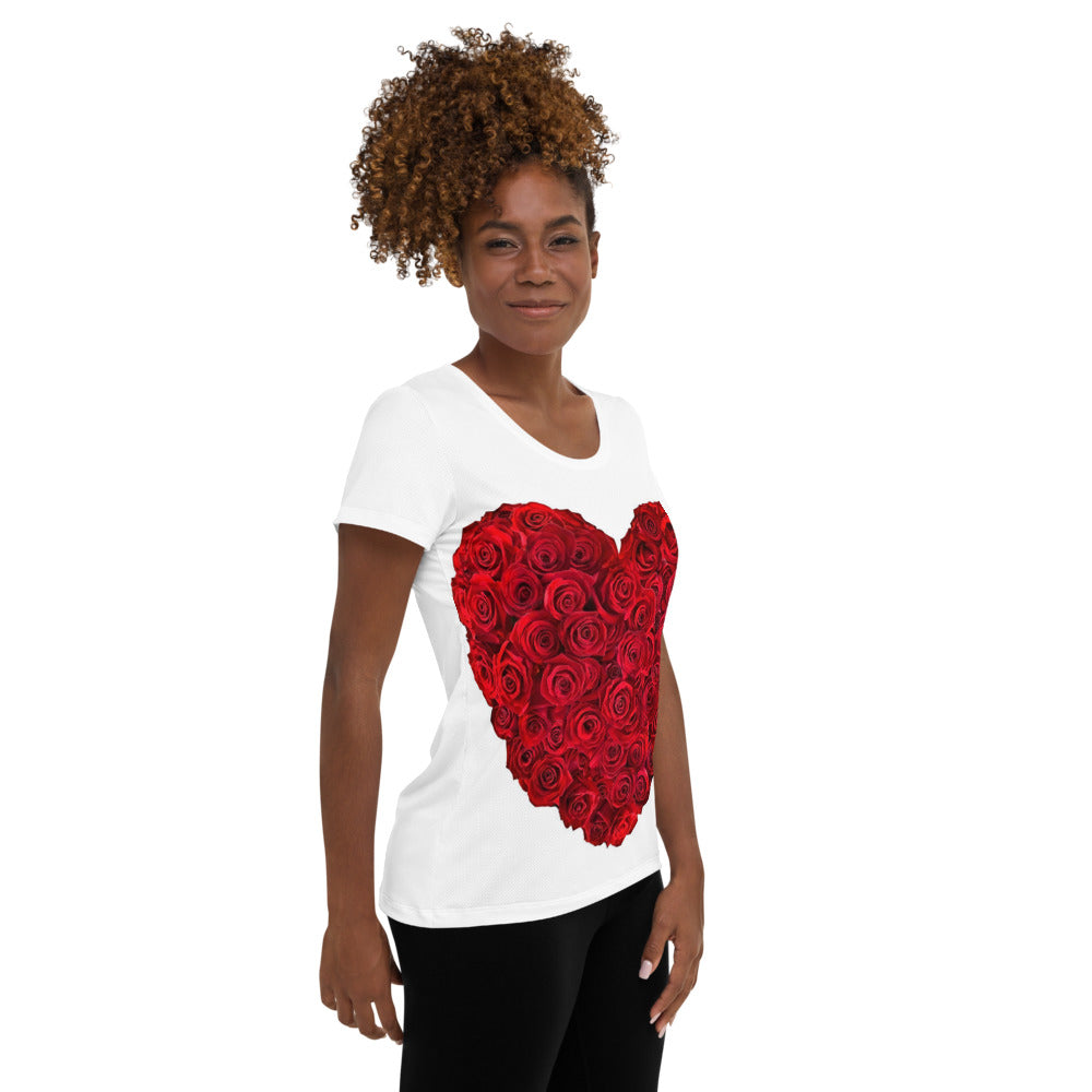 All-Over Print Women's Athletic T-shirt - MWILACO