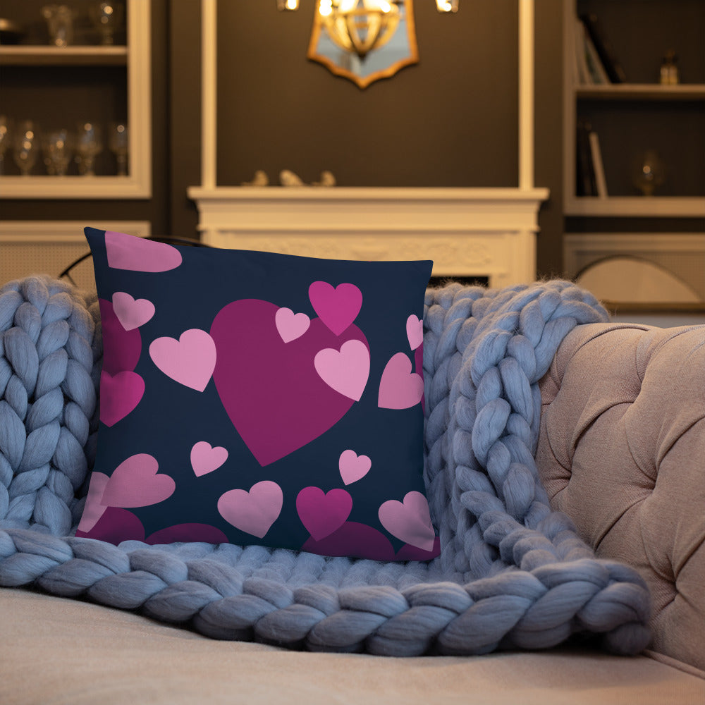 Mwilaco Custom-made Basic Purple and Black  Pillow