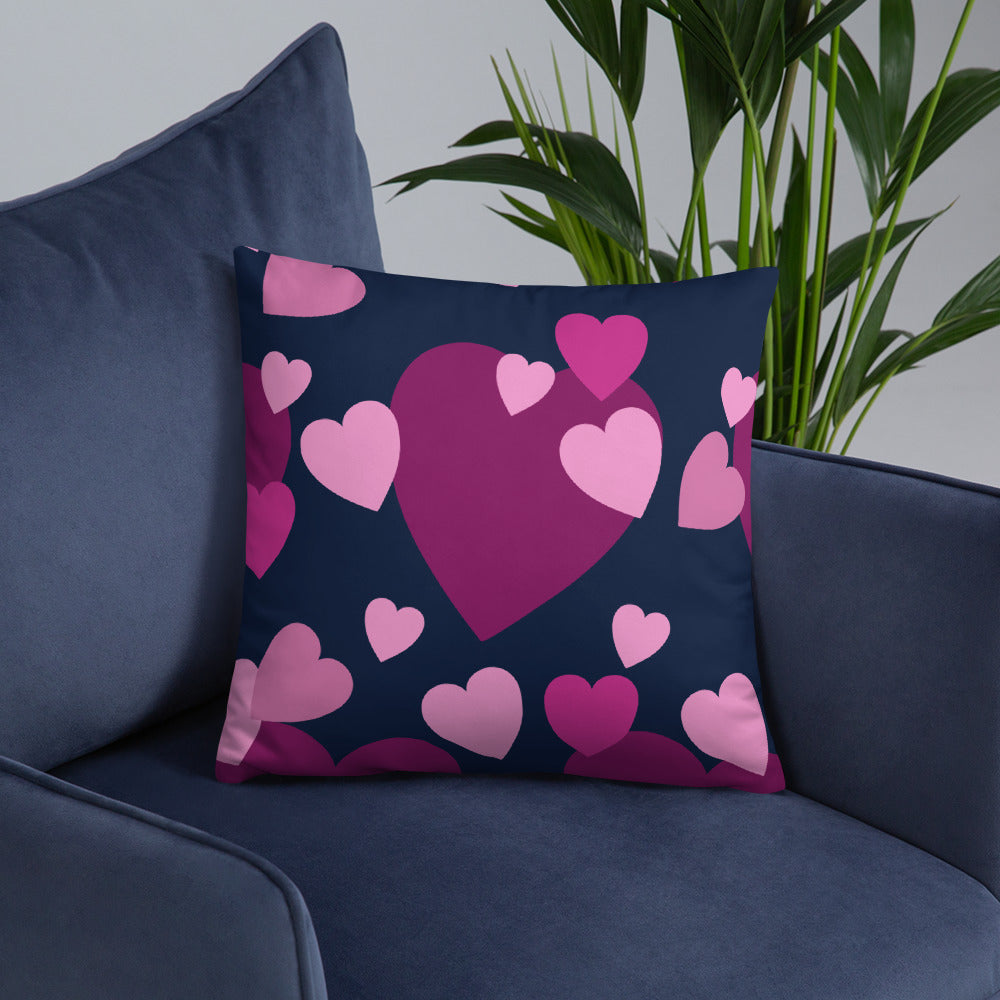 Mwilaco Custom-made Basic Purple and Black  Pillow