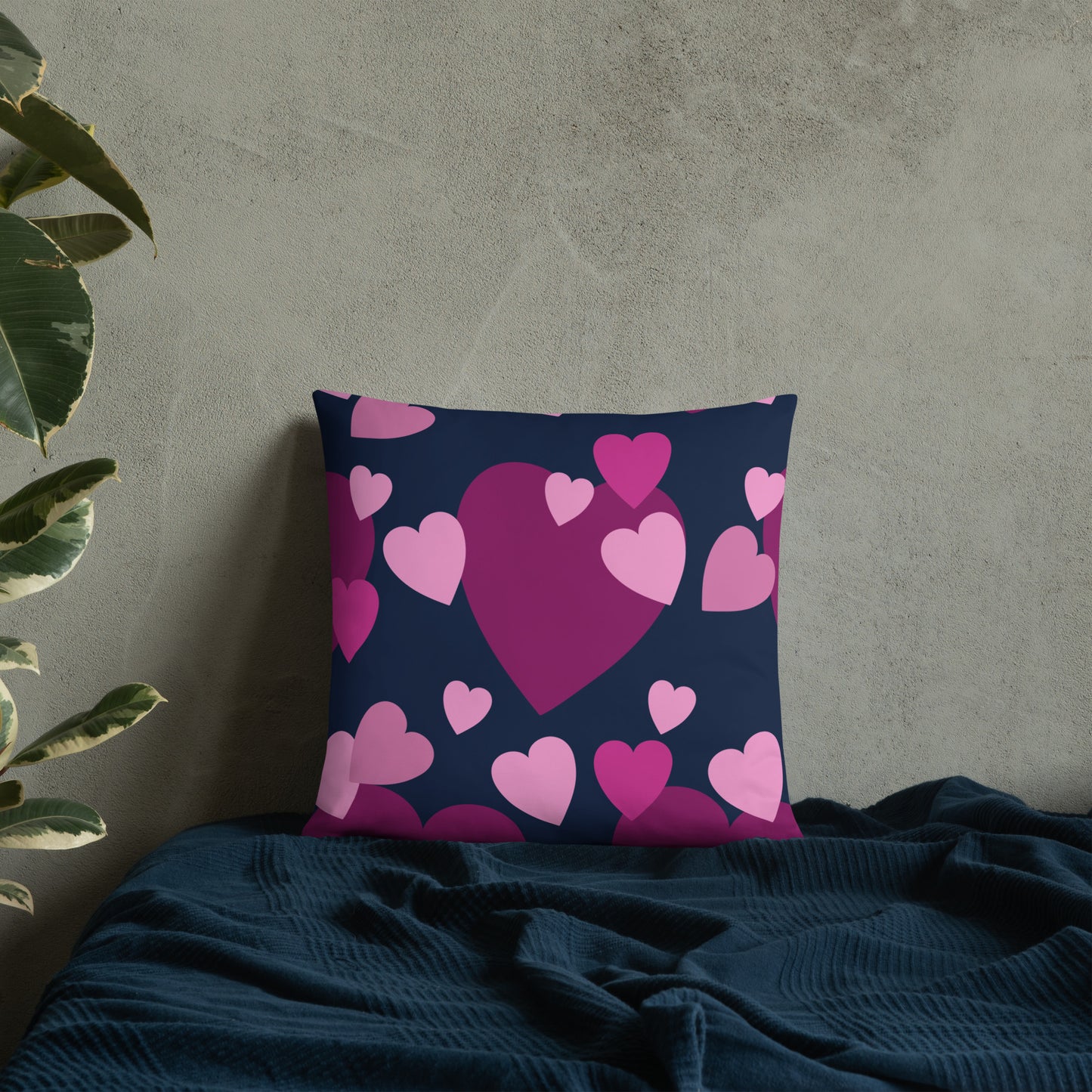 Mwilaco Custom-made Basic Purple and Black  Pillow