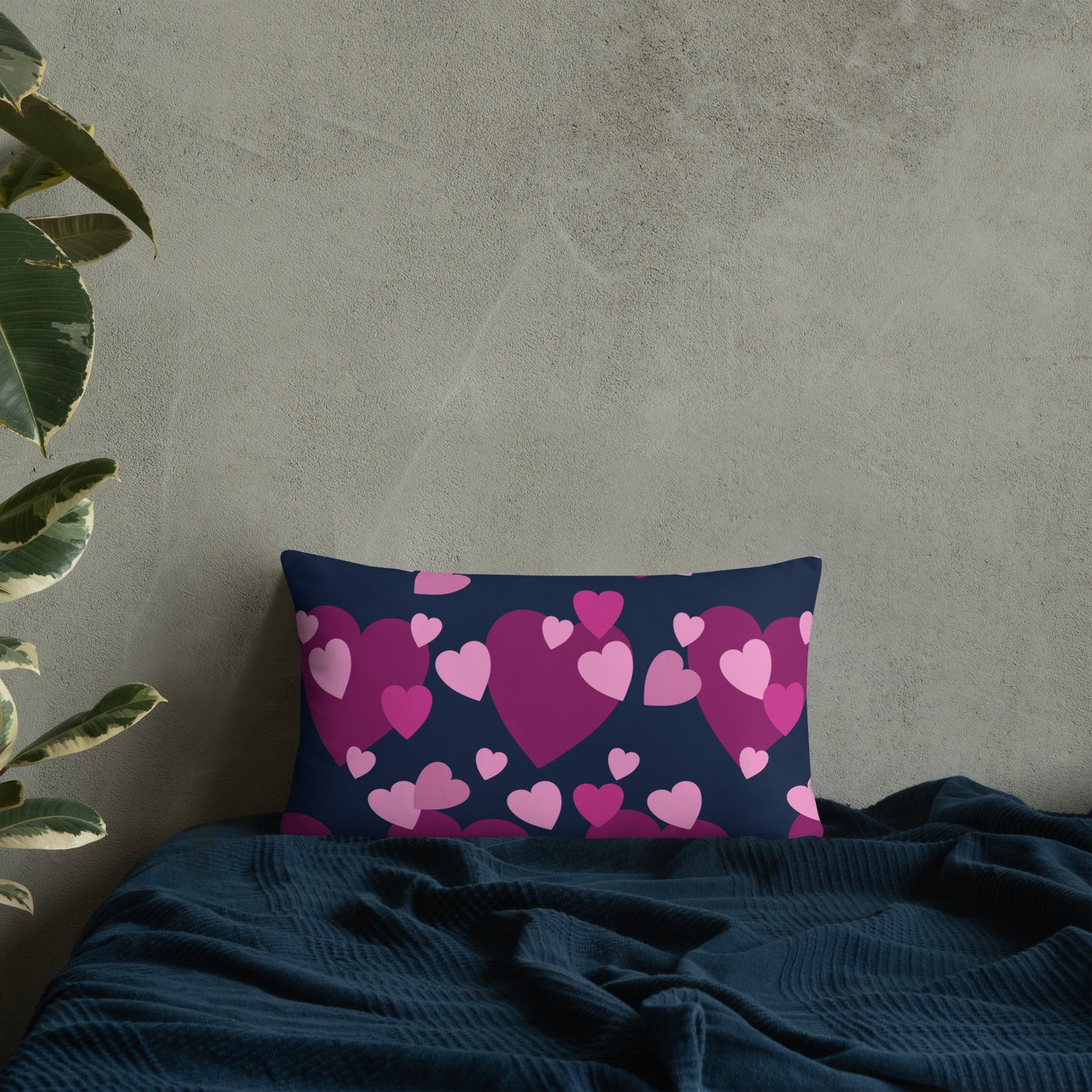 Mwilaco Custom-made Basic Purple and Black  Pillow