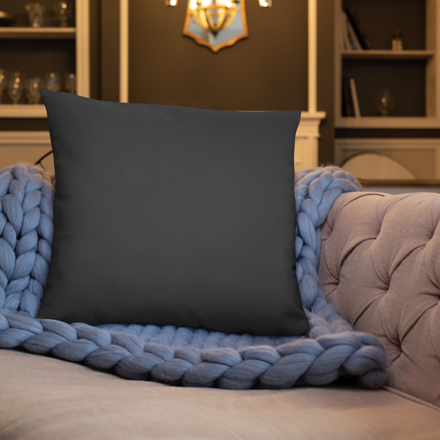 Mwilaco Custom-made Basic White Grey and Black Pillow
