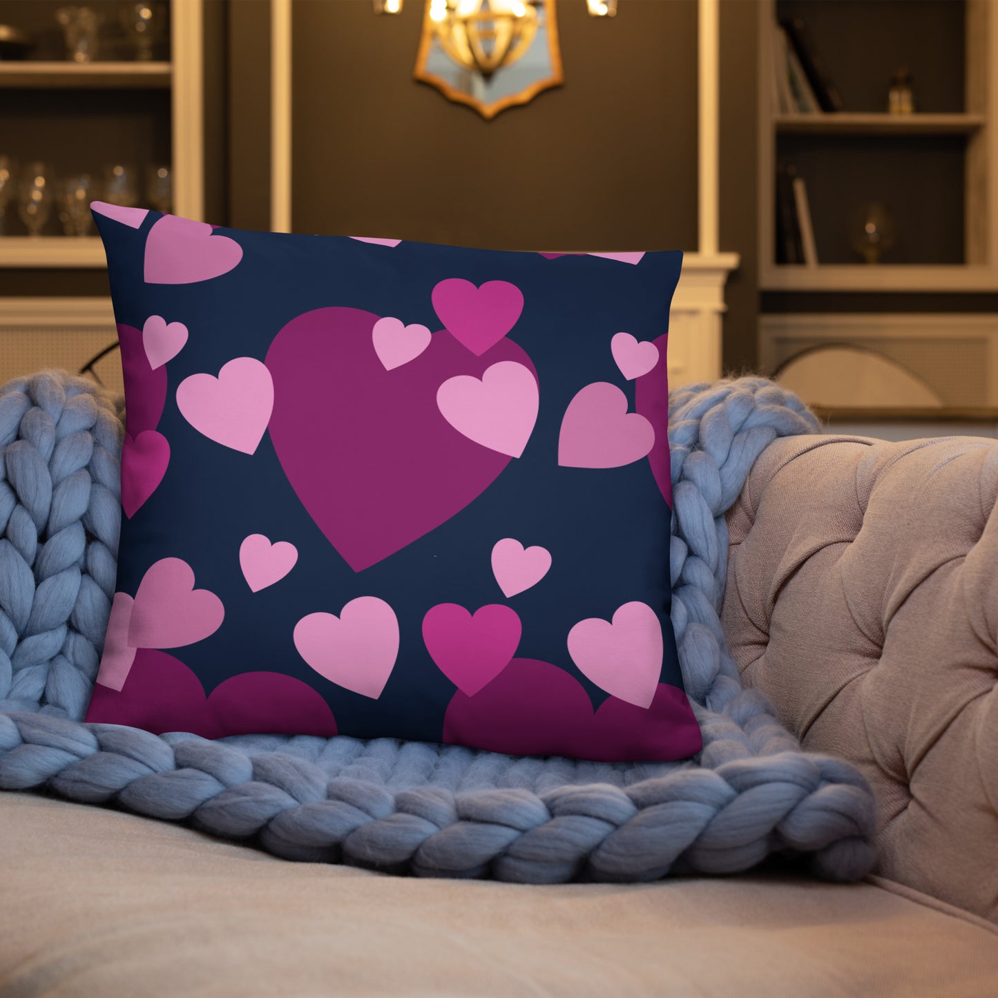 Mwilaco Custom-made Basic Purple and Black  Pillow