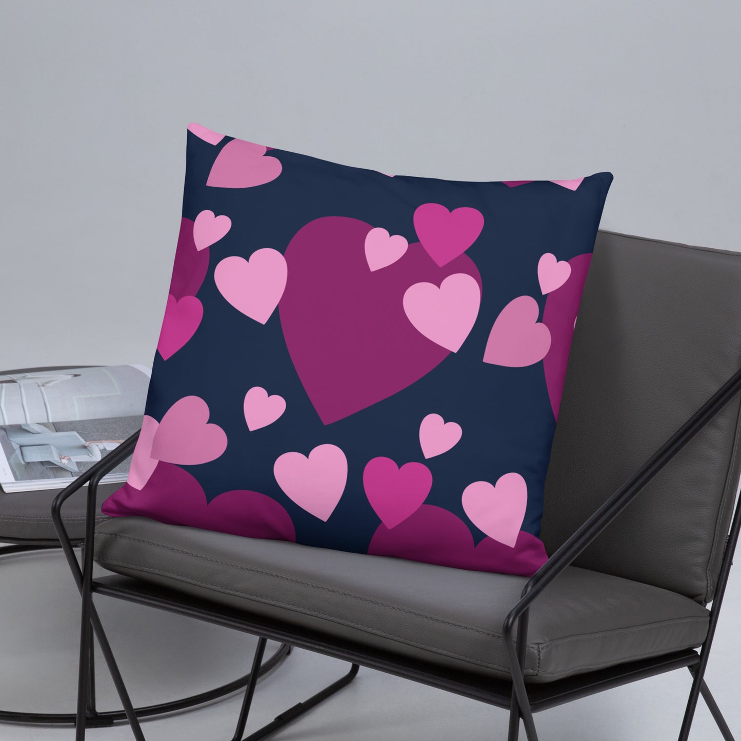 Mwilaco Custom-made Basic Purple and Black  Pillow