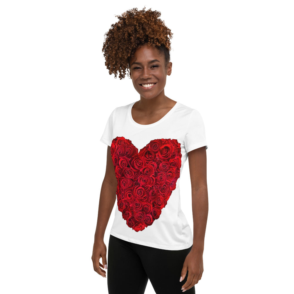 All-Over Print Women's Athletic T-shirt - MWILACO