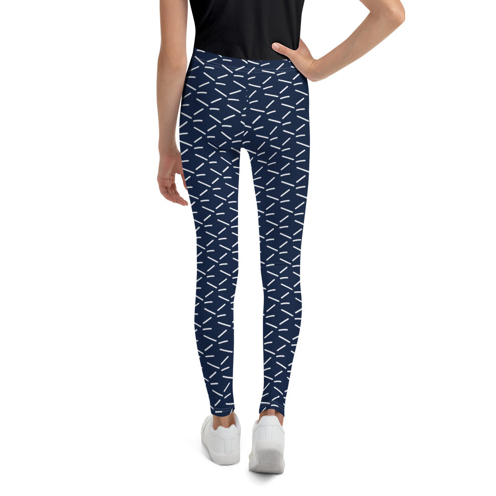 Teenage Girls  All print black and Teal Leggings