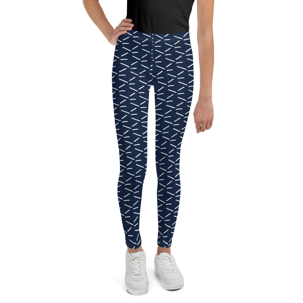 Teenage Girls  All print black and Teal Leggings