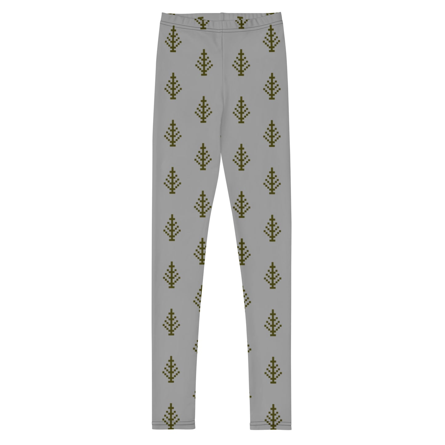 Mwilaco Youth All Print Grey and Green Leggings for Girls aged 13-18 years
