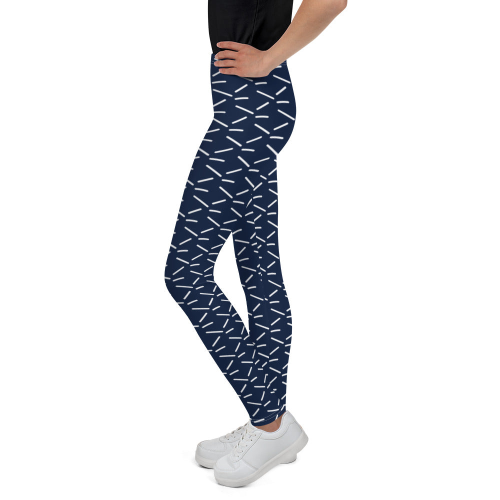 Teenage Girls  All print black and Teal Leggings
