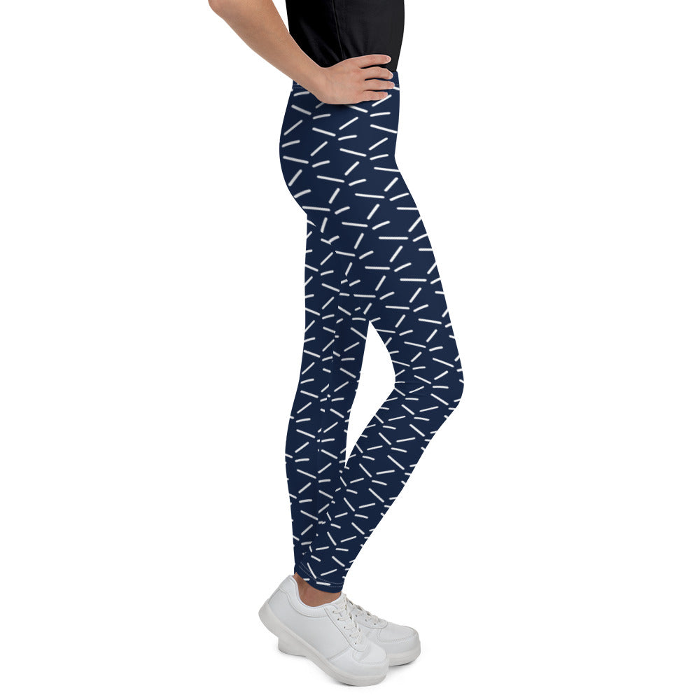 Teenage Girls  All print black and Teal Leggings